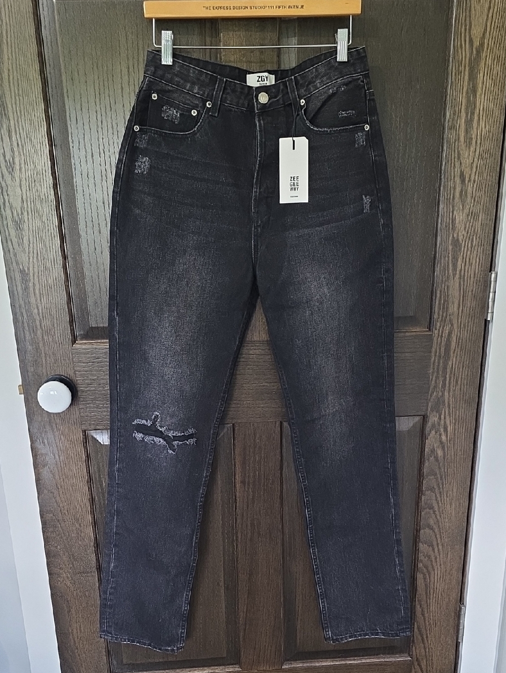 Zee Gee Why Black Ashes To Ashes High-Waist Jeans